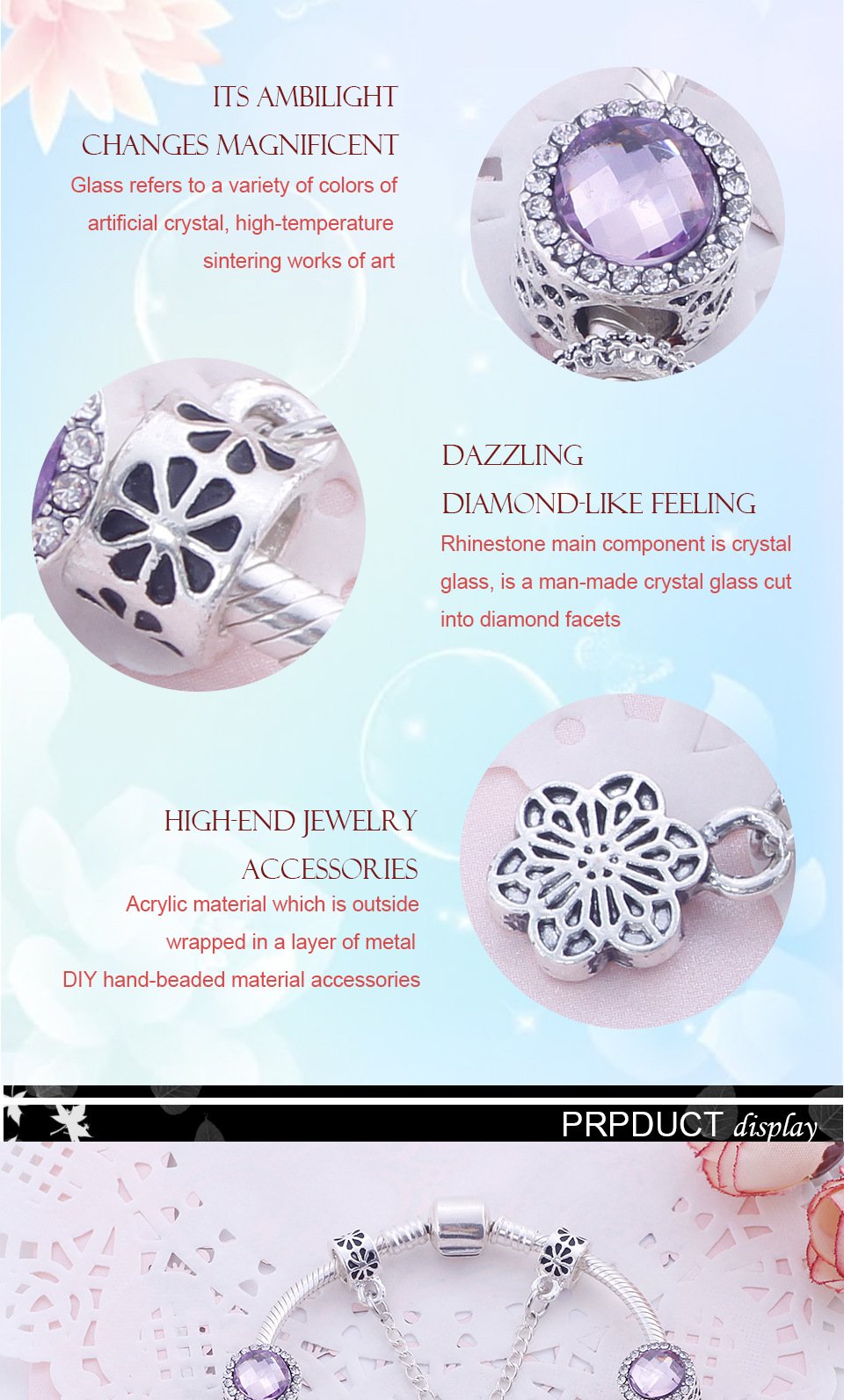 DIY crystal bracelet beaded jewelry