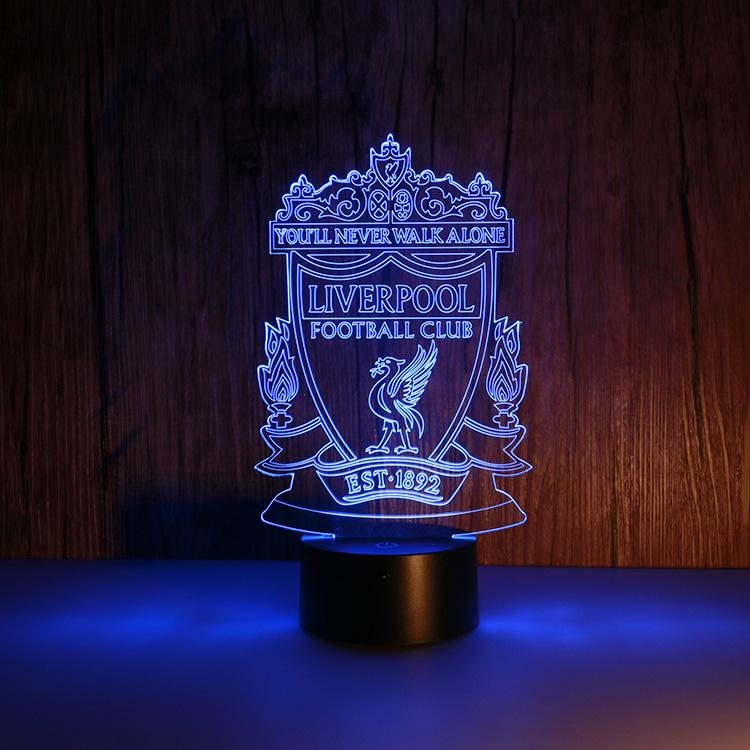 3d night light Liverpool team logo