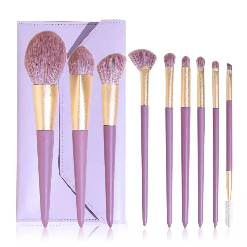 9pcs Purple Brush Set