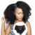 #1B Afro Kinky curly Clip In Human Hair 8 piece set 120g