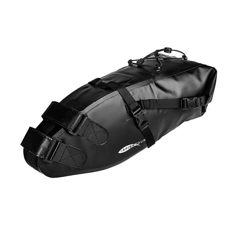 Large-capacity road long-distance riding saddle chartered tail bag