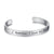 Stainless steel open bracelet lettering bracelet