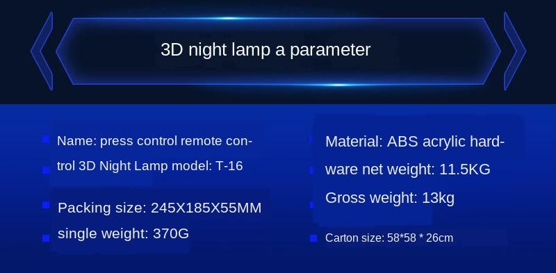 Smart new strange 3d night light