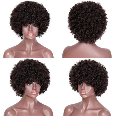 African Curly Fiber Wig