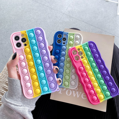 Iphone mobile phone shell thinking chess rainbow silicone