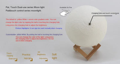 3D printing moon light