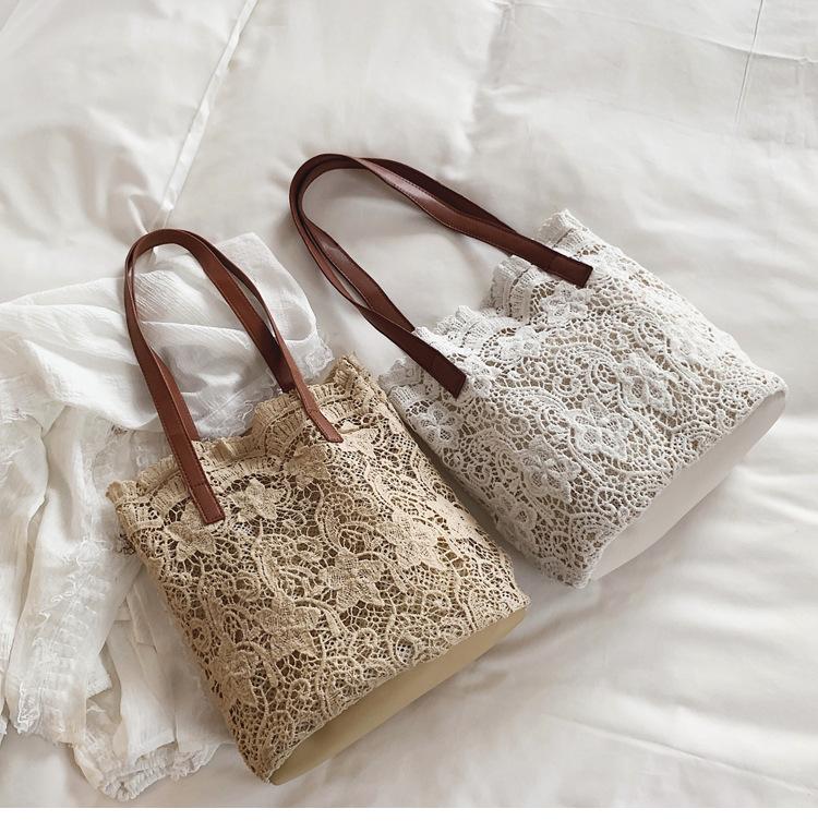 Lace handbag shopping bag