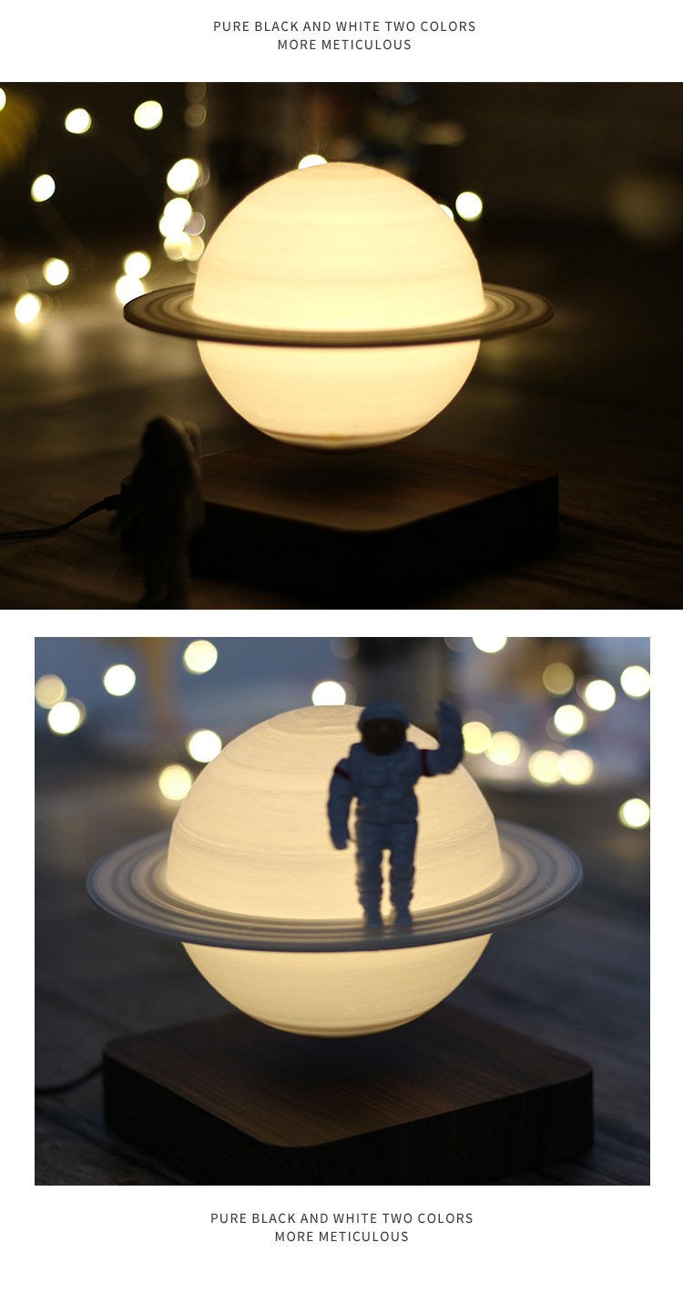 Magnetic suspension 3D print Saturn lamp
