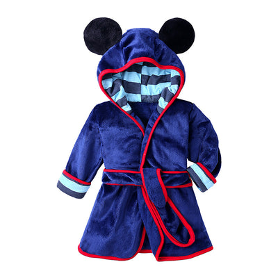 Children cartoon bathrobe multicolor