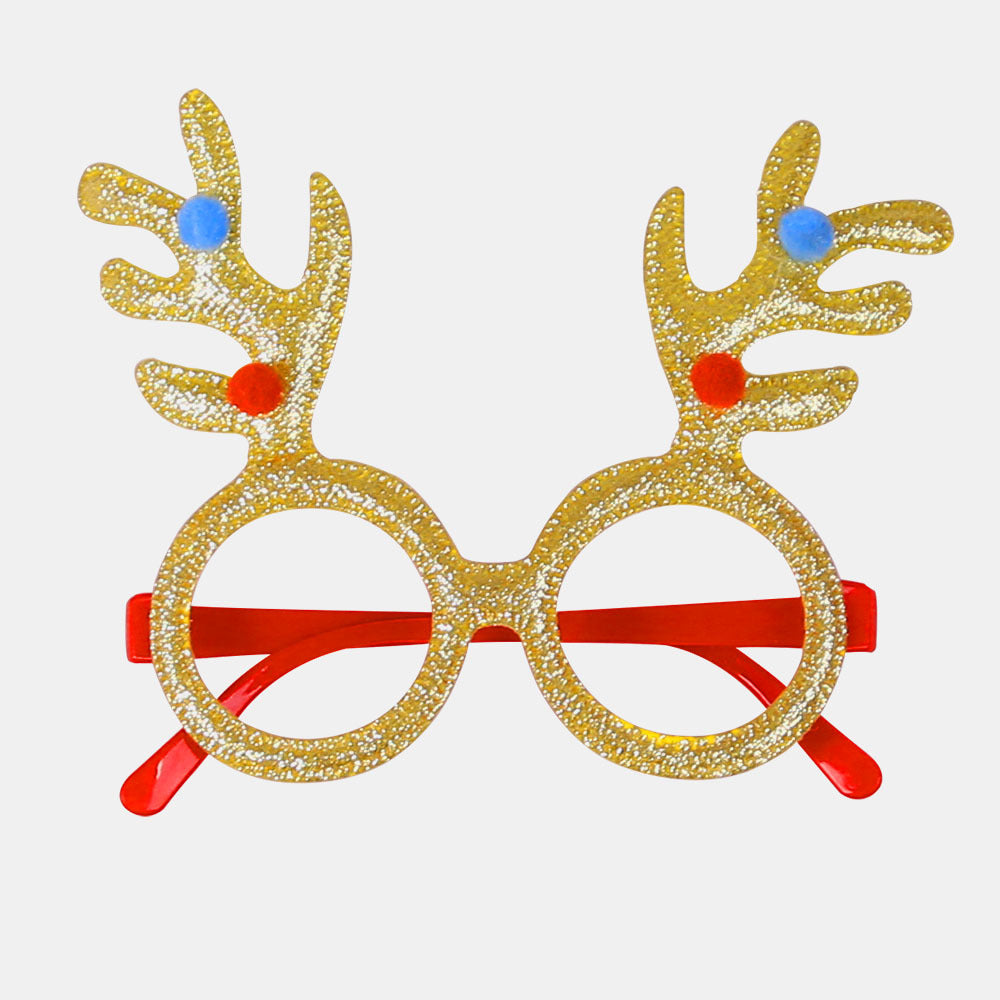 Toy santa claus snowman antler glasses