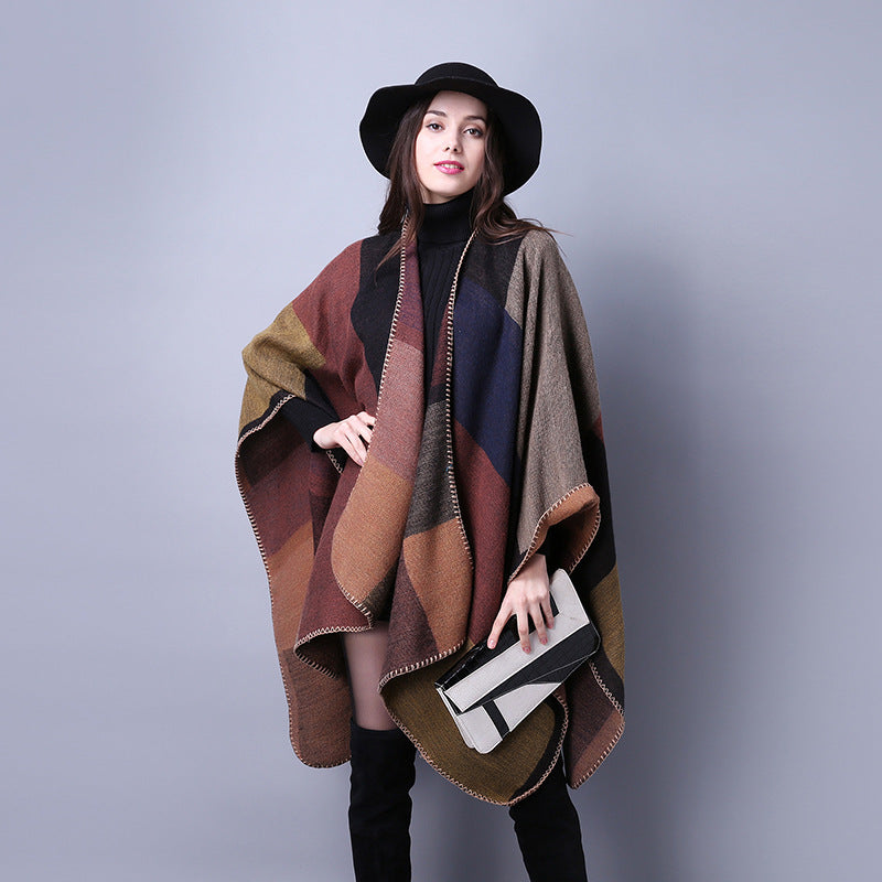 Autumn and winter scarf cape