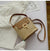 Woven bag lock buckle bag