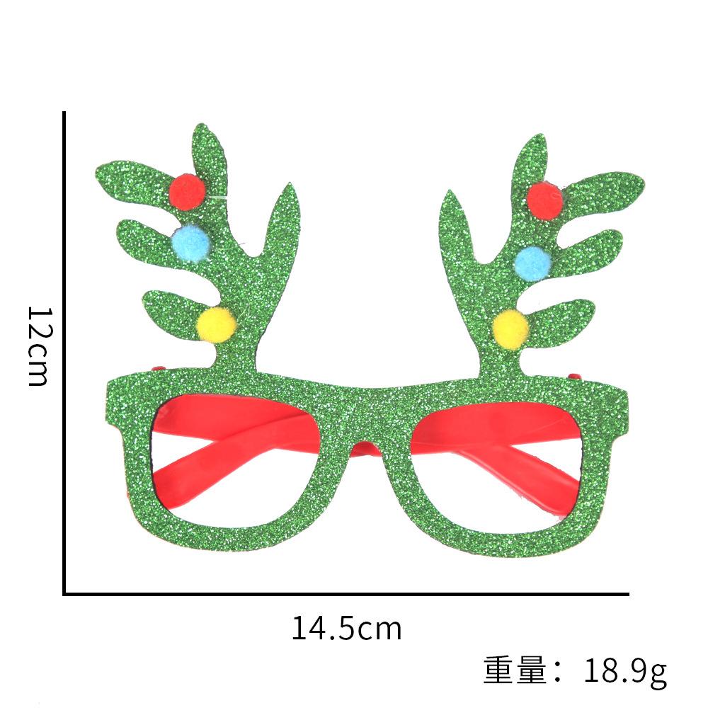 Toy santa claus snowman antler glasses