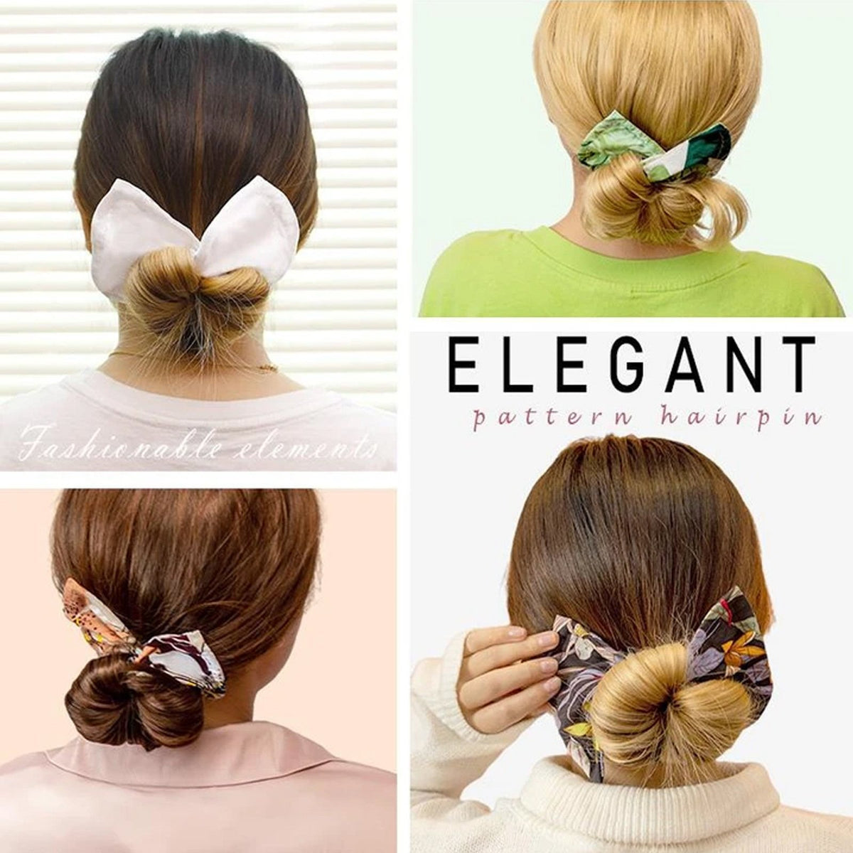 Bohemian style pattern wave point simple ball hair with Hairband