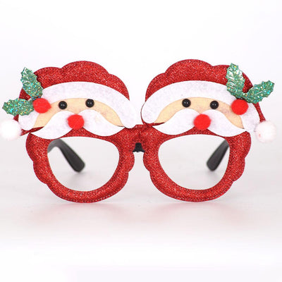 Toy santa claus snowman antler glasses