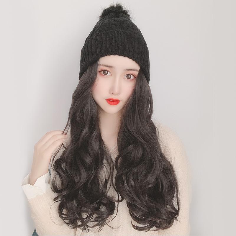 Wool Hat Fiber Wig