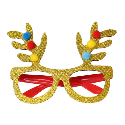 Toy santa claus snowman antler glasses