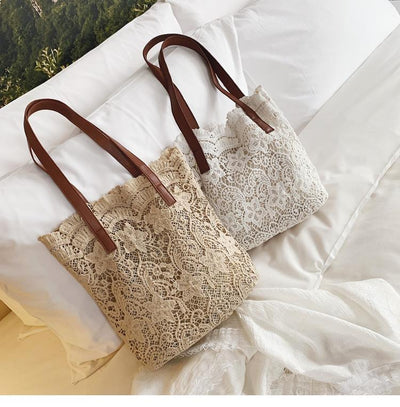 Lace handbag shopping bag