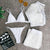 Four-piece suit swimsuit mesh