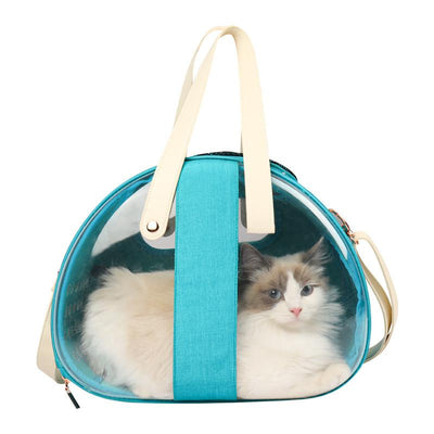 Pet transparent backpack foldable breathable portable