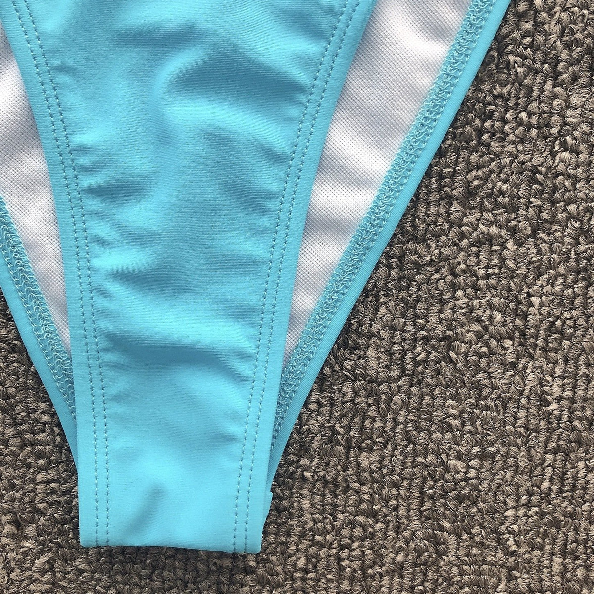 Lake blue pendant strap triangle sexy ladies swimsuit