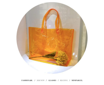 50-wire thickening shopping bag transparent PVC handbag