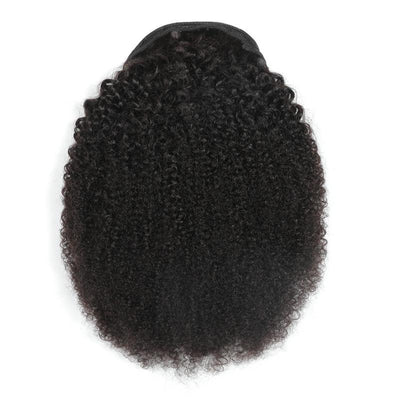 Afro hair real hair ponytail fluffy