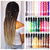 colorful dirty braid, gradient color chemical fiber wig