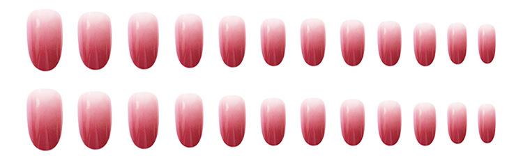 Gradient shades of rose red nail art