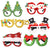 Toy santa claus snowman antler glasses