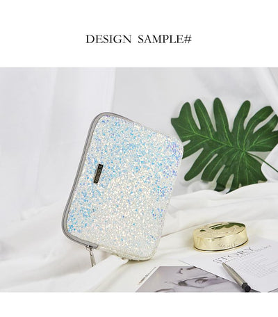 Cosmetic brush storage bag sequins cosmetic bag