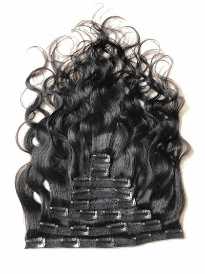 Body Wave 120g Clip In Human Hair Extensions