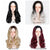 Gradient color wave chemical fiber wig headgear