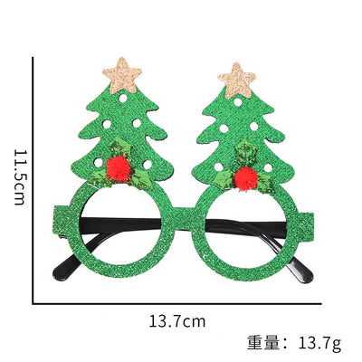 Toy santa claus snowman antler glasses