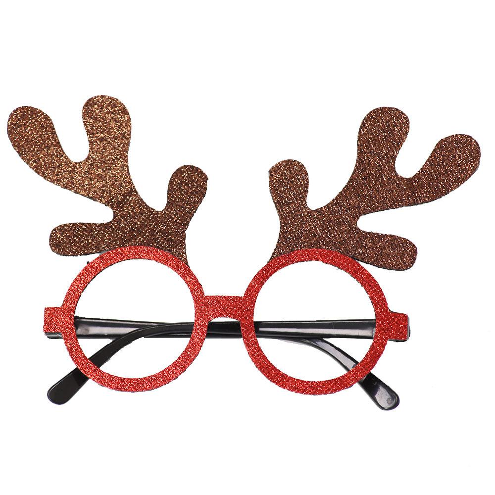 Toy santa claus snowman antler glasses