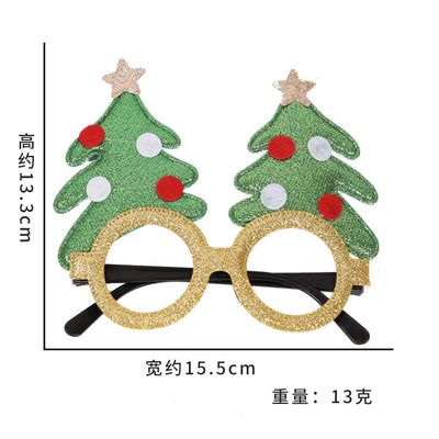 Toy santa claus snowman antler glasses
