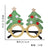 Toy santa claus snowman antler glasses