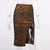 Leopard front pork half body short bag hip skirt