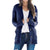 Cardigan coat solid color twist button cardigan sweater