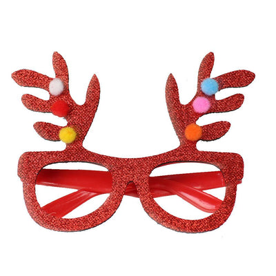 Toy santa claus snowman antler glasses