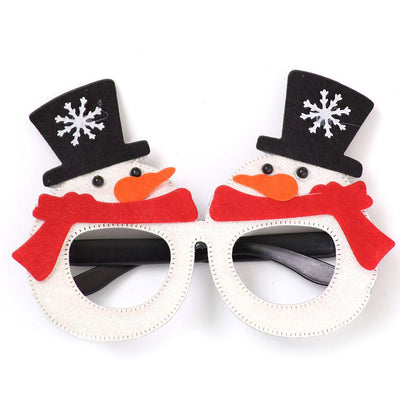 Toy santa claus snowman antler glasses