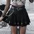 Punk machine air A word small black skirt