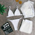 Four-piece suit swimsuit mesh