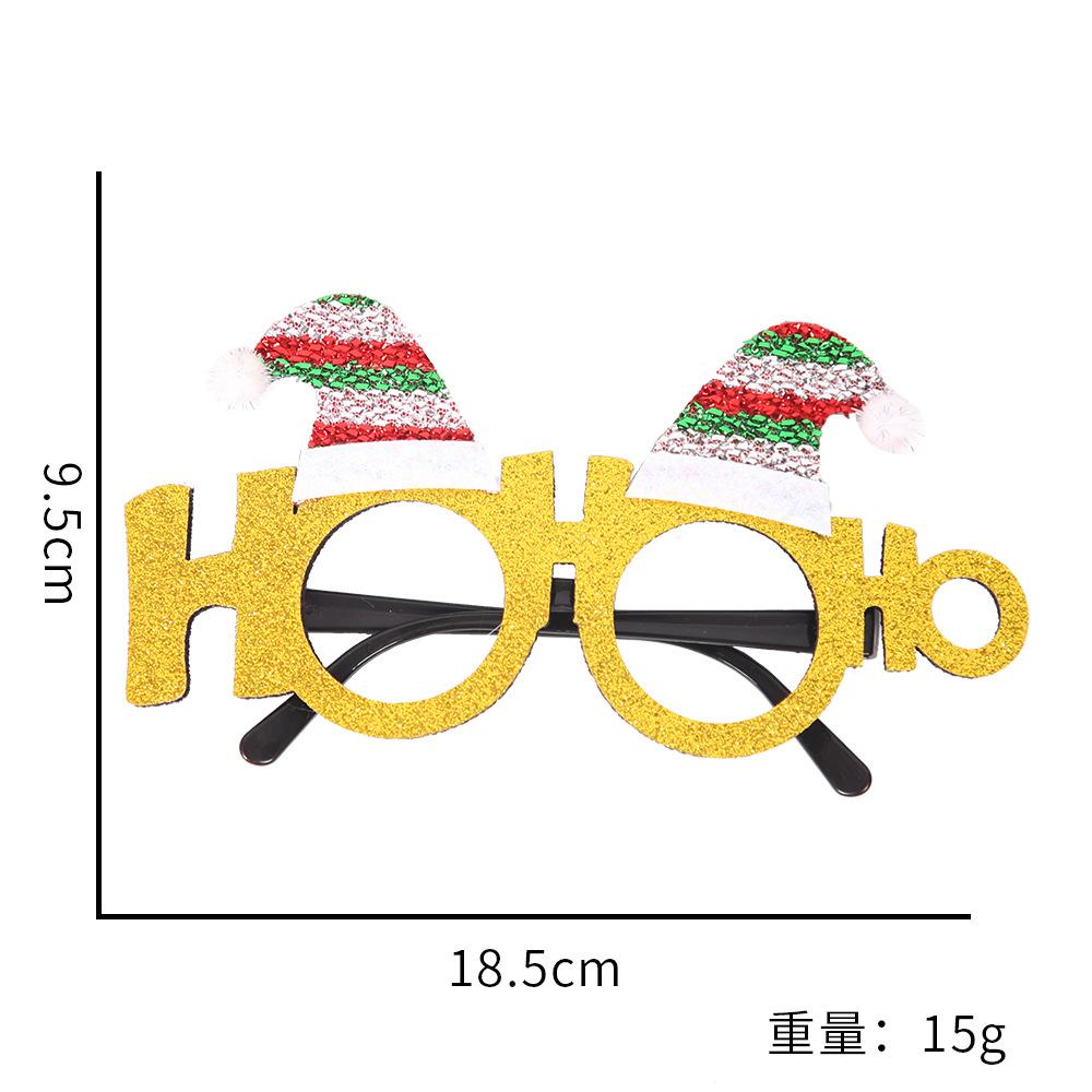 Toy santa claus snowman antler glasses