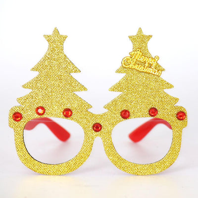 Toy santa claus snowman antler glasses