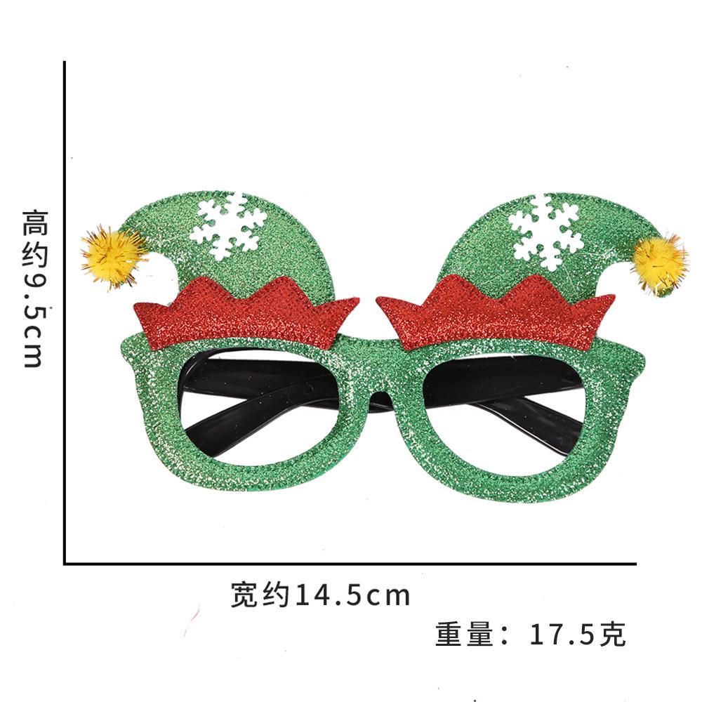 Toy santa claus snowman antler glasses