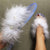 fur flip-flops