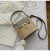 Woven bag lock buckle bag