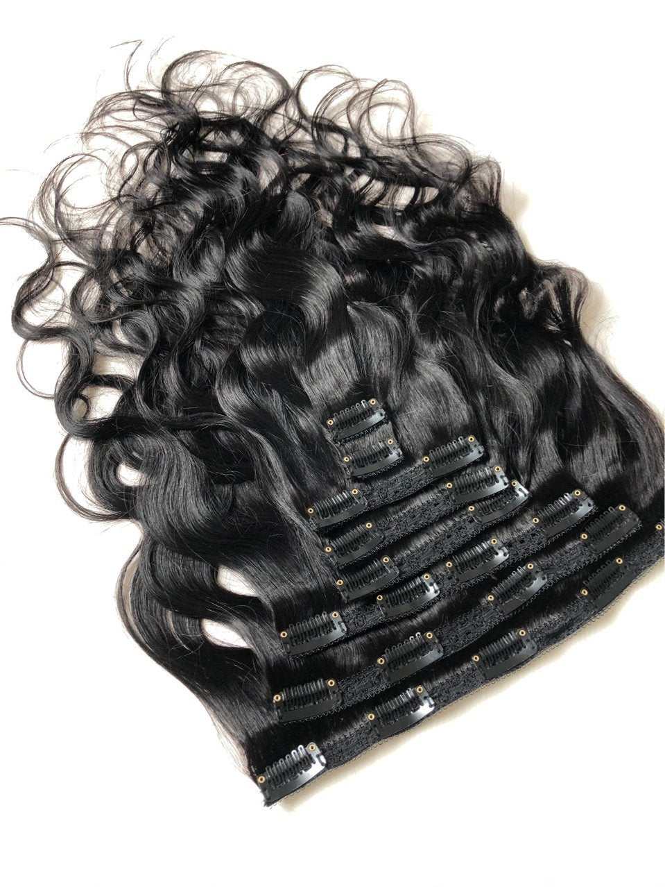 Body Wave 120g Clip In Human Hair Extensions