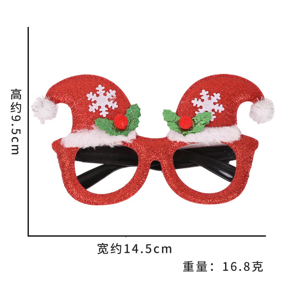 Toy santa claus snowman antler glasses